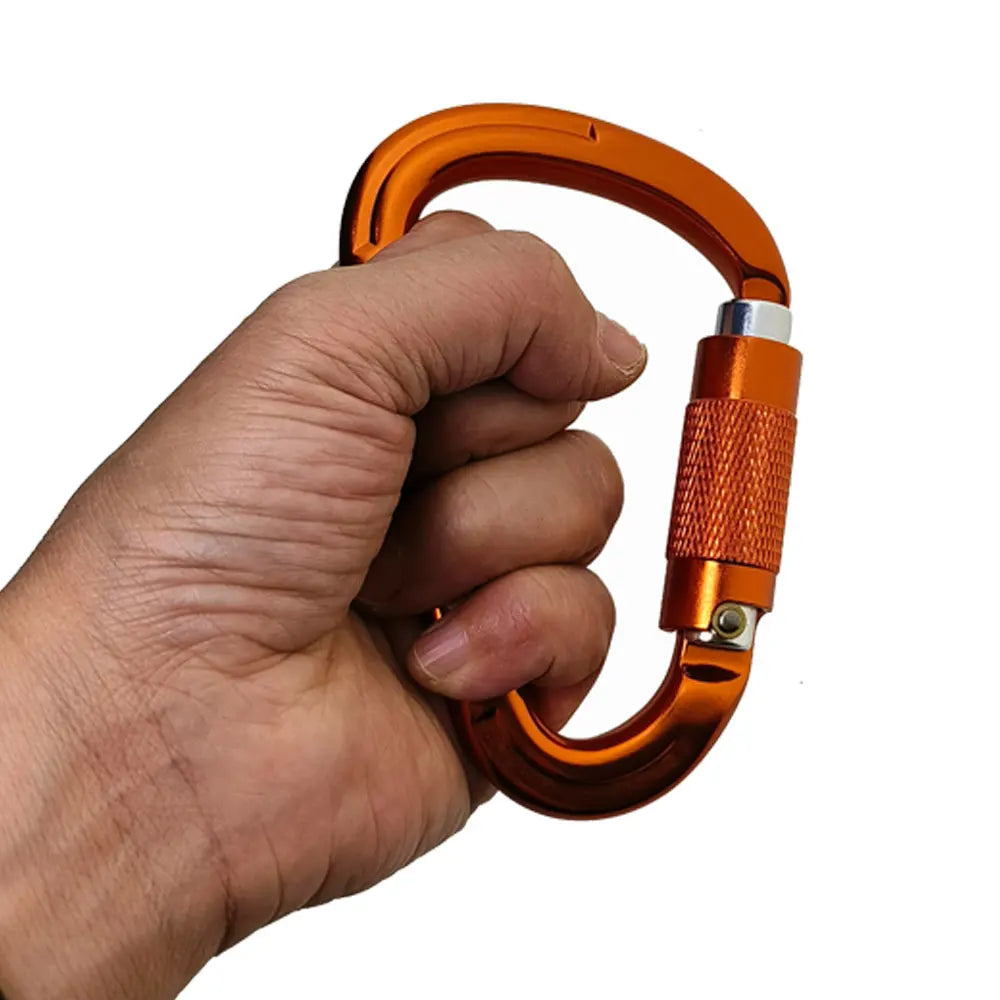 25KN Climbing Rock Climbing Auto Locking Clip Carabiner for Mountaineering Rappelling Rescue Camping Hiking Caving Ascend Oasis Select