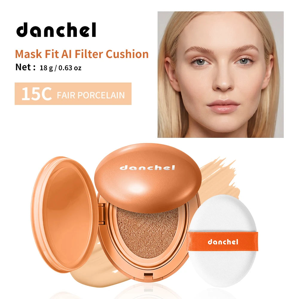 Collagen Air Cushion CC Cream Long-Lasting Hydration Buildable Coverage Foundation Natural Light Brightening Effect Face Makeup Oasis Select 15C