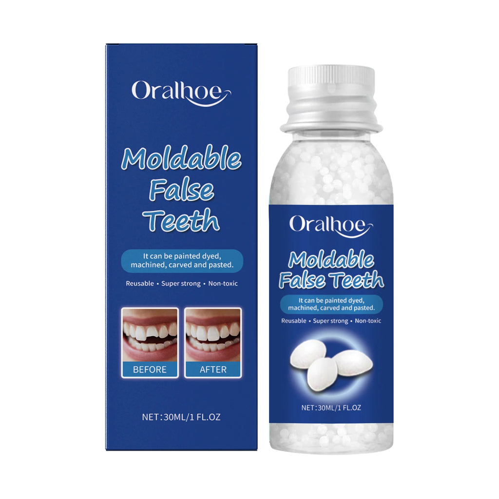 Oralhoe Temporary Tooth Repair Kit – Moldable Resin Dental Glue Temporary Tooth Repair Oasis Select 30ml boxed