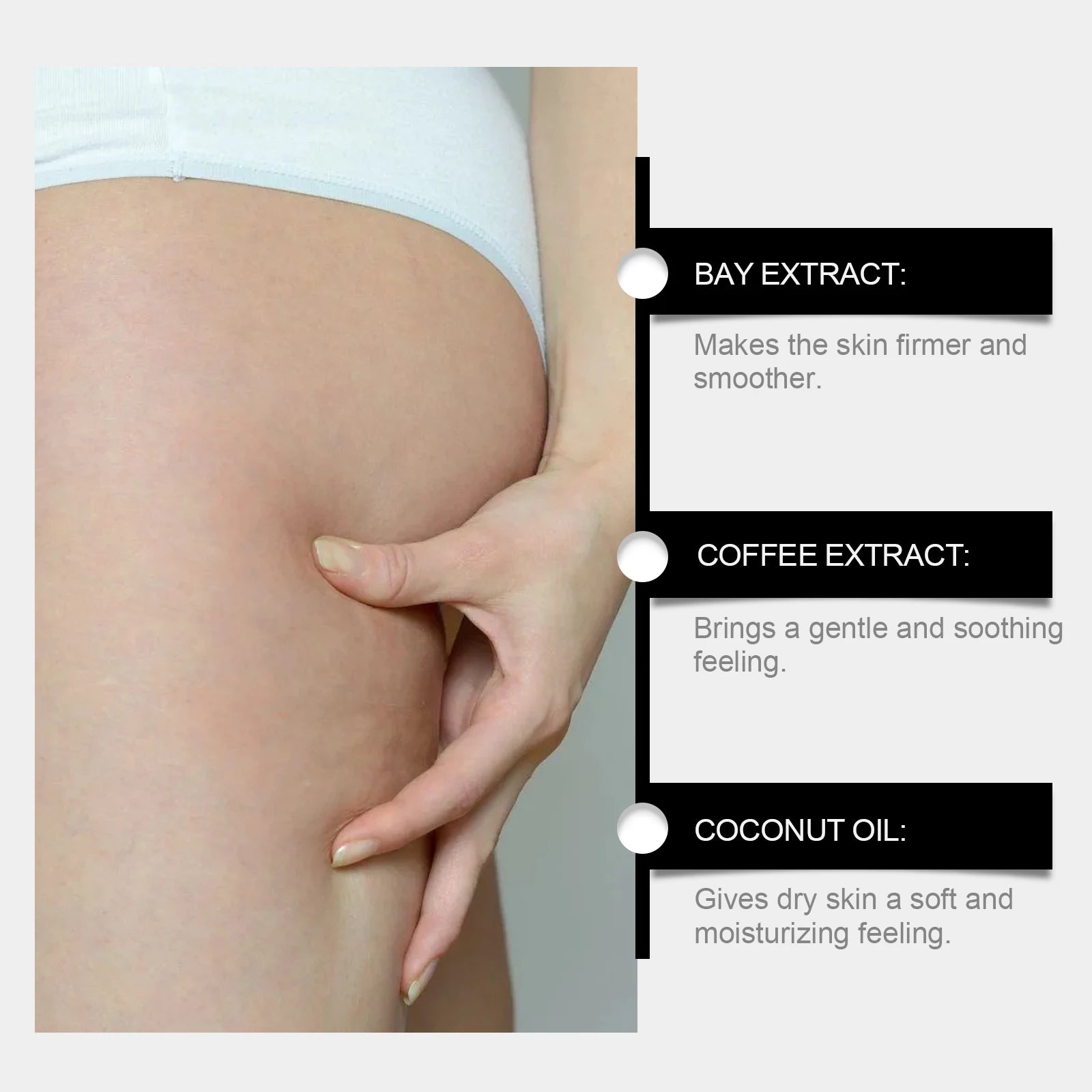 Inner Thigh Firming Cream Tightening Improve Sagging Skin Lifting Firming Buttocks Body Contouring Reduces Cellulite Appearance Oasis Select