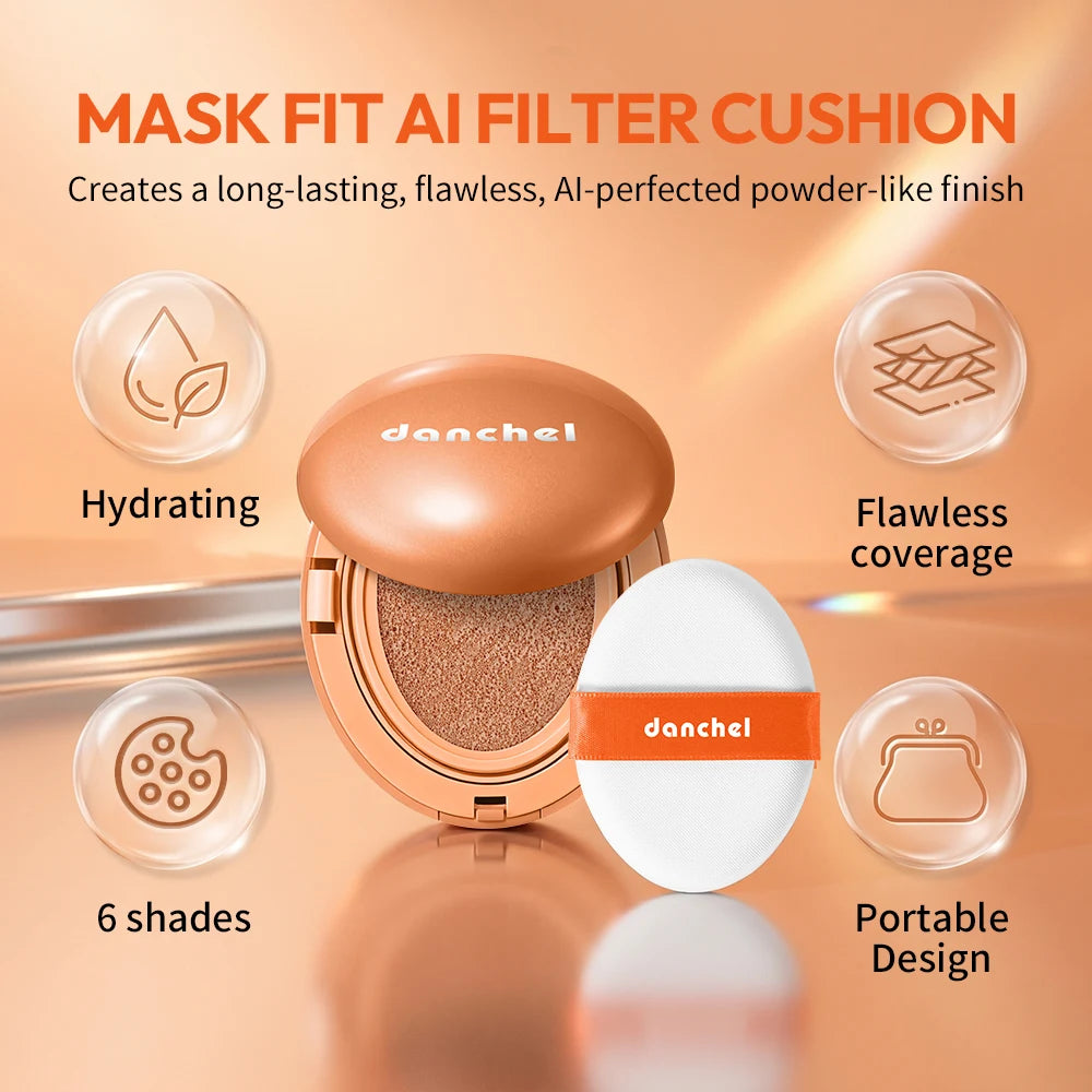 Semi-matte Air Cushion Foundation Long-Lasting Flawless Coverage Transfer-Proof Foundation Cosmetics Lightweight Woman Makeup Oasis Select
