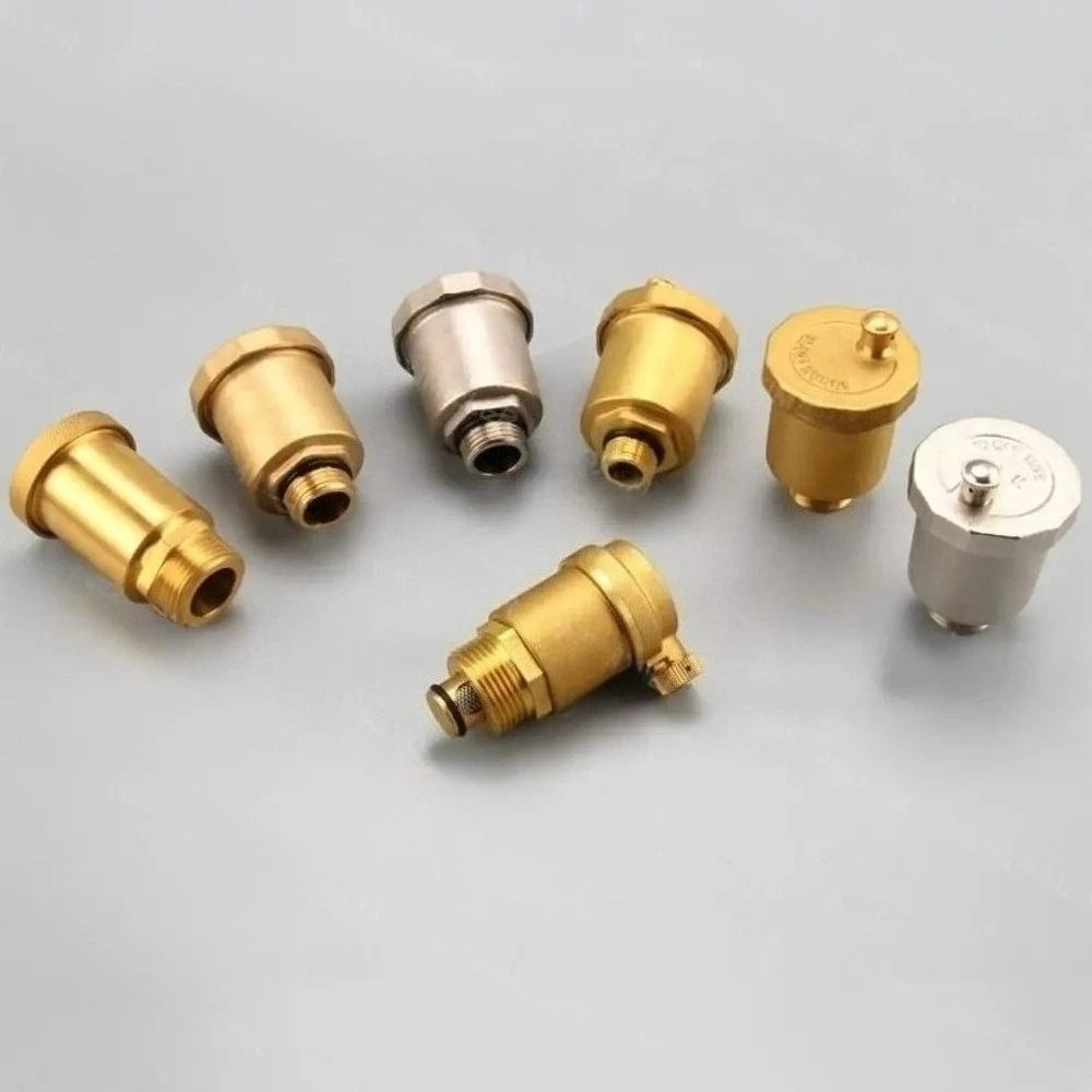 Brass Material Automatic Operation Exhaust Pressure Relief Valve One-way Standard External Thread Pressure Relief Exhaust Valve Oasis Select
