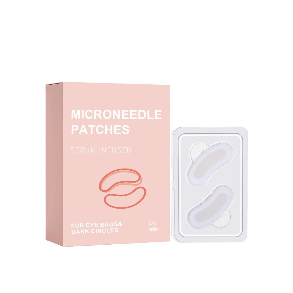 0.25mm Retinol Microneedle Eye Patches Mask Reduce Dark Circle & Eye Bags Anti-Aging Firming Patches Forehead & Smile Line Patch Oasis Select 4 pairs Boxed