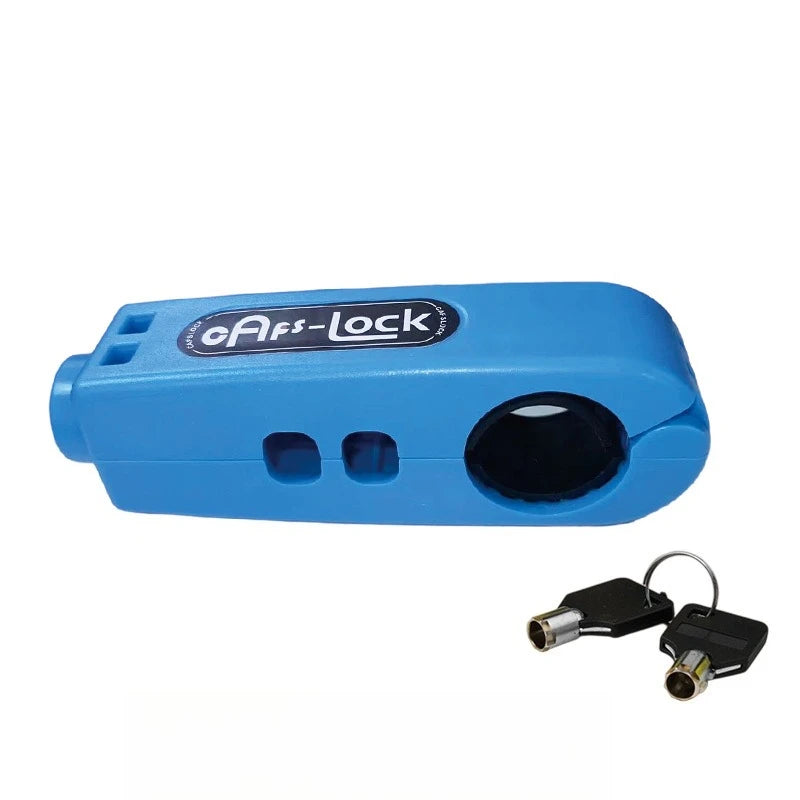JUSTINLAU Motorcycle Handlebar Lock Anti Theft Brake Throttle Lock Universal for Scooter ATV Bike Motorbike Safety Protection Oasis Select Blue