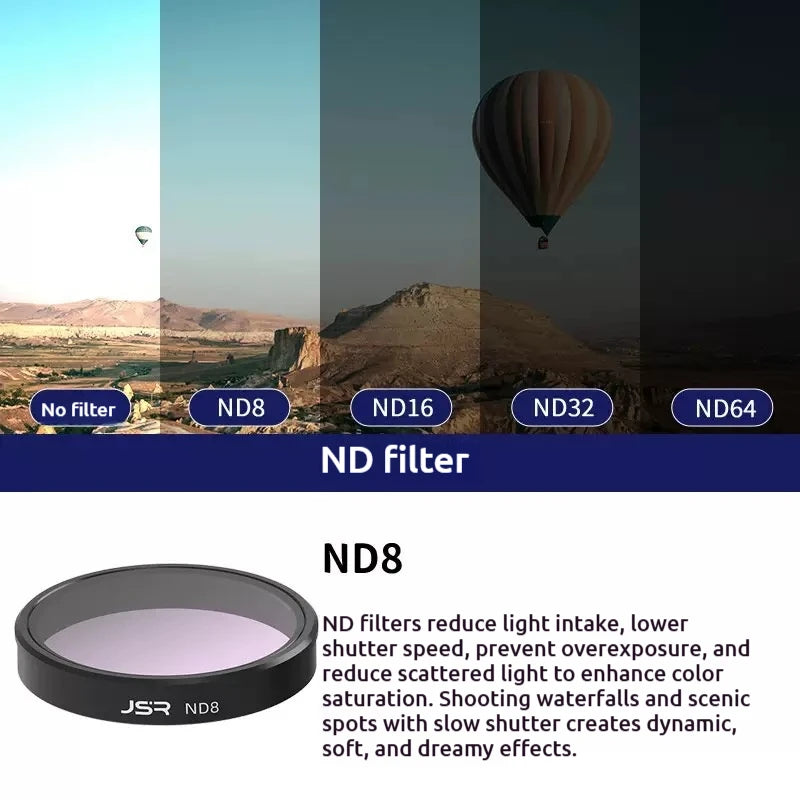JSR Optical Glass Filters for DJI Osmo Nano – UV CPL ND Star
