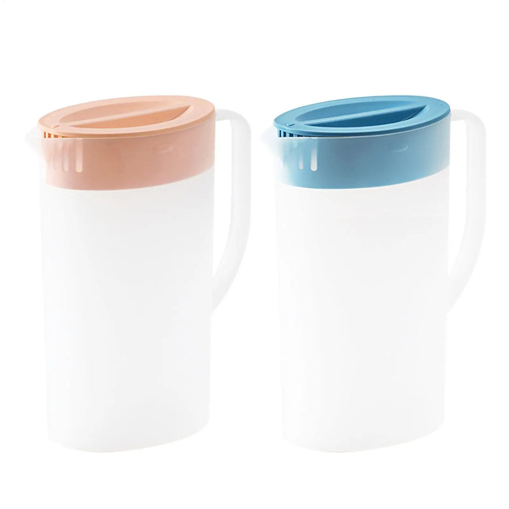 Cold Kettle Large Water Pitcher With Handle And Lid Heat Resisttant Cold Hot Kettle Large-capacity Tea Pitcher Water Juice Jug Oasis Select