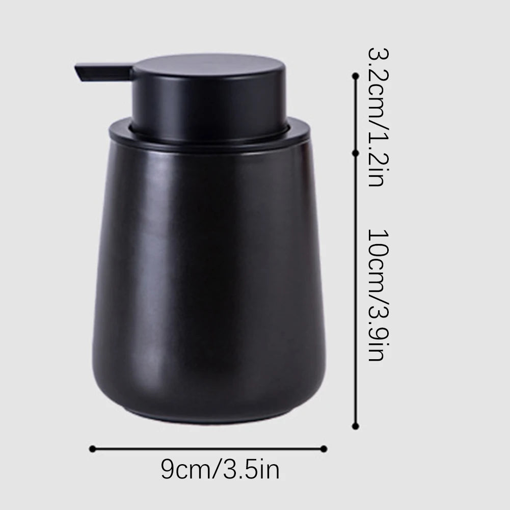 Ceramic Soap Dispenser 400ml – Refillable Leak-Proof Pump