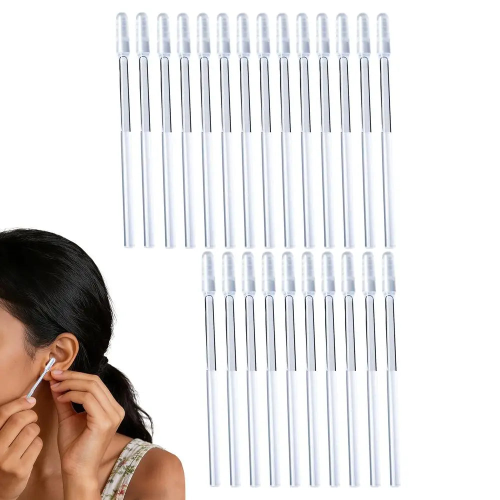 24Pcs Disposable Ear Swabs Stickable Sticky Ear Stick Ear Cleanser Soft Silicone Removal Tool for Adult Kid Ear Cleaner tools Oasis Select S 24Pcs
