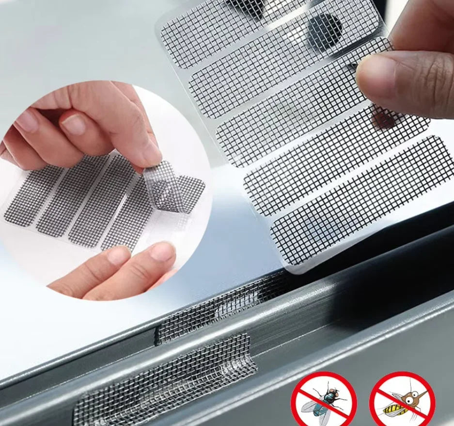 Window Weep Hole Screen Patch Strong Sticky Waterproof Sun Resistant Drain Quickly Weep Hole Covers Fiberglass Window Screen Oasis Select