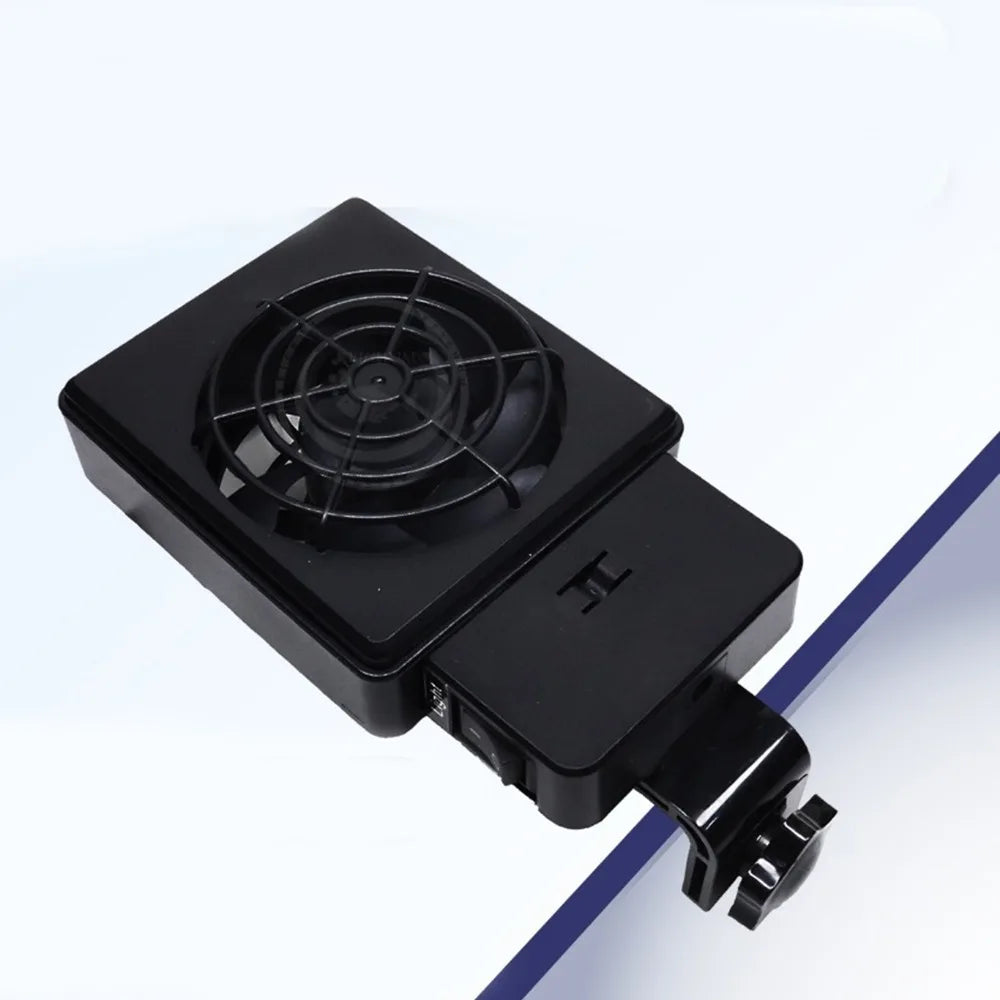 180° Rotation Aquarium Cooling Fans Wall Mounted Silent Aquarium Wall Fan with Light Fast Cooling System Chiller Control Summer Oasis Select L without Light