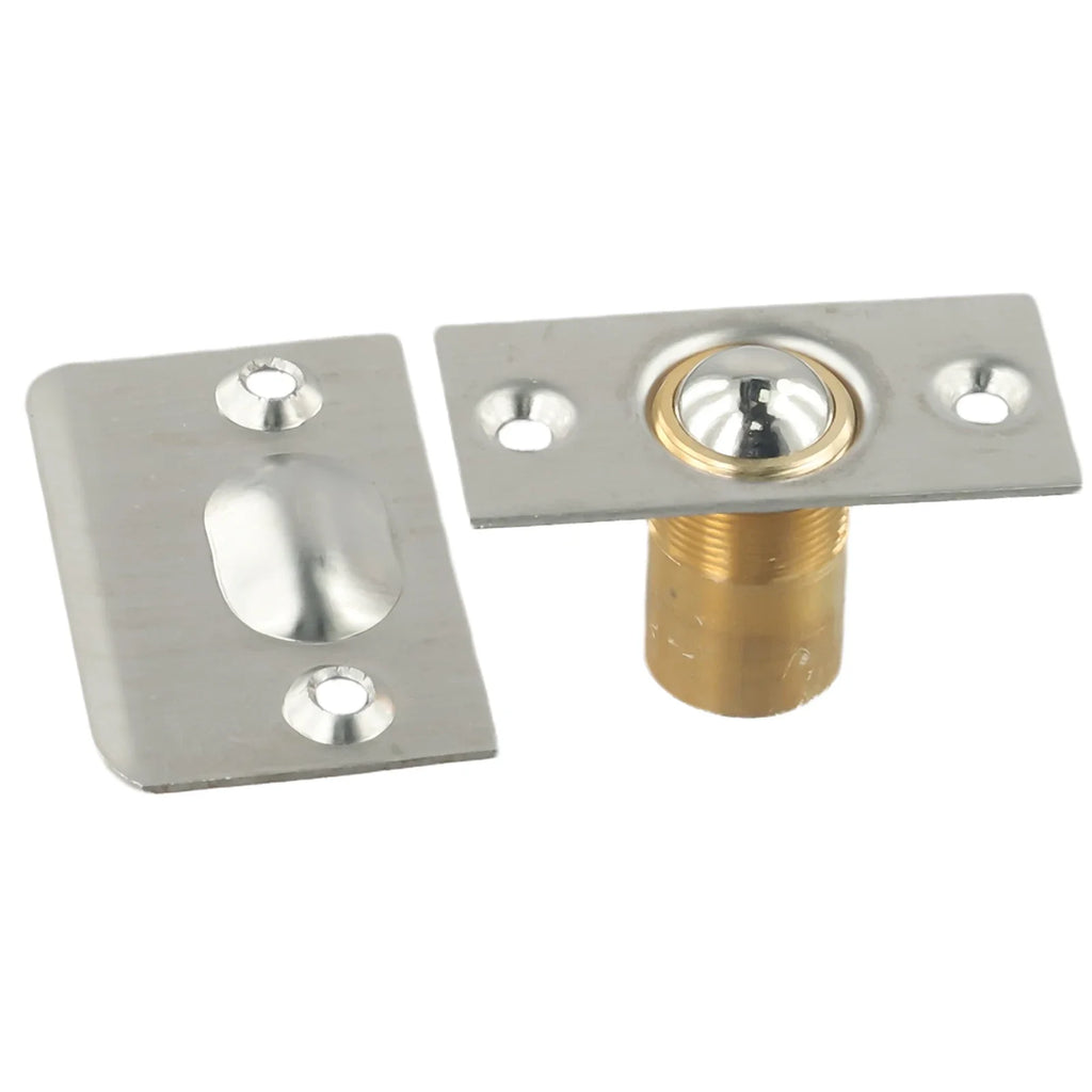 Cabinet Door Spring Ball Catch Latch With Copper And Stainless Steel Adjustable Lock Suitable For Wooden Doors And Closets