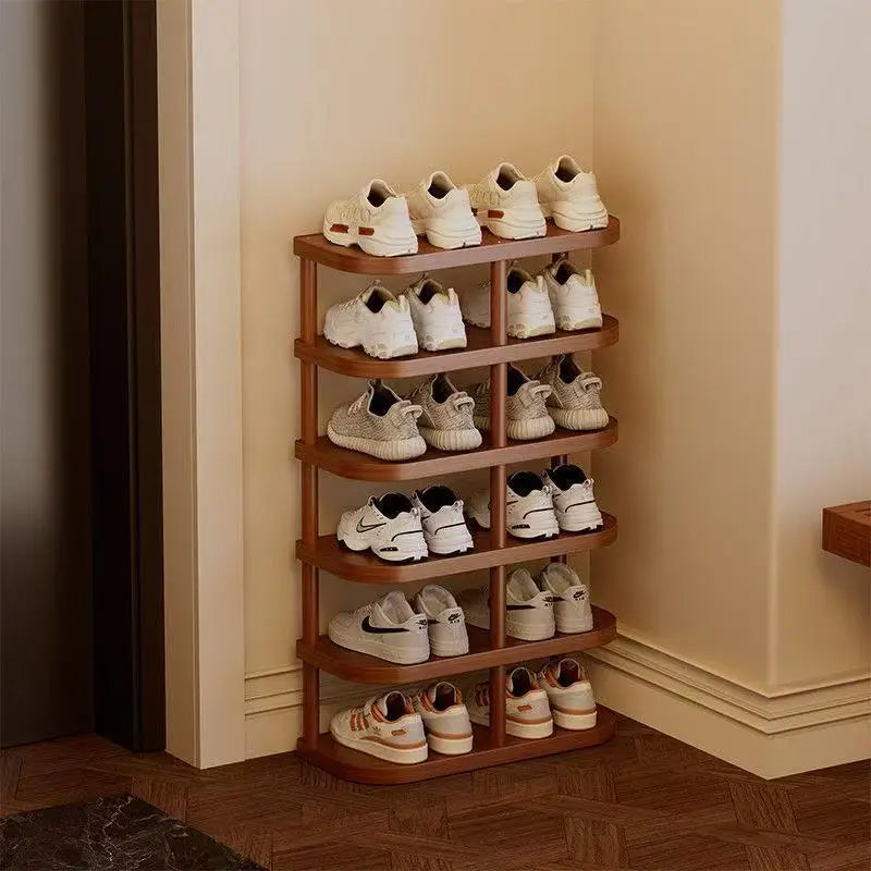 Simple shoe rack household door shoe cabinet multi-layer small narrow home shelf storage entrance bedroom living room dormitory Oasis Select