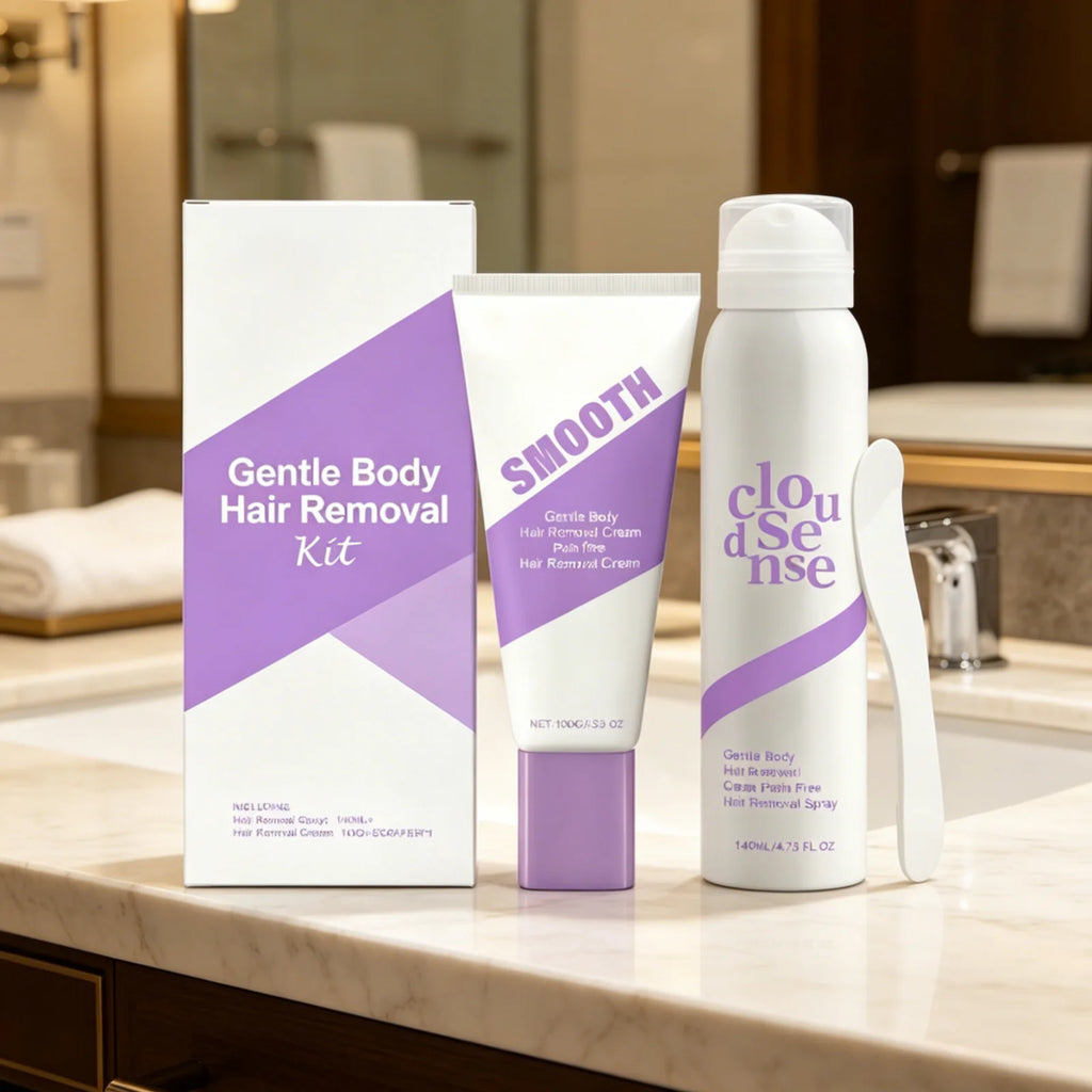 Gentle Body Hair Removal Cream Kit – Moisturizing & Soothing Hair Removal Cream Oasis Select