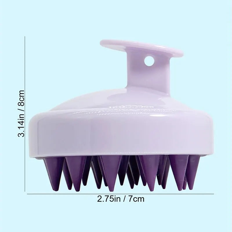 Silicone Scalp Massage Brush & Shampoo Scrubber