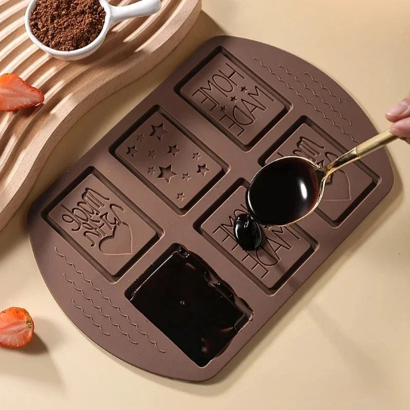 Silicone Chocolate Mold 6-Hole Christmas Multi Pattern Creative Handmade Biscuit Cake Dessert Biscuit Baking Tool Oasis Select