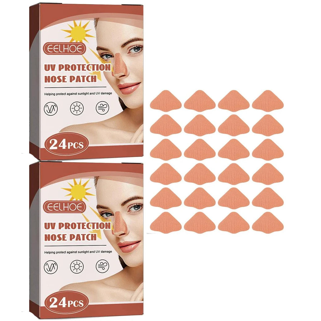 1/2 Packs Sun Nose Guard Sun Protection Nose Patch UV Nose Protection for Outdoor & Sports from Tanning, Cuttable & Breathable Oasis Select pack of 2