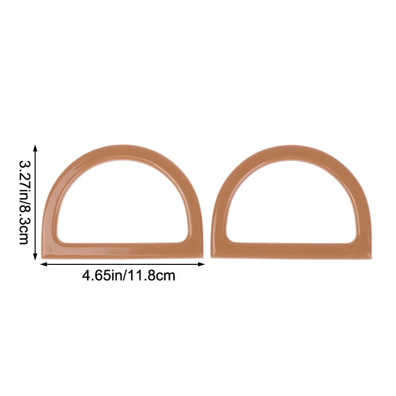 2Pcs D-Shape Bag Handles – DIY Purse & Crochet Bag Handles DIY Bag Handles Oasis Select