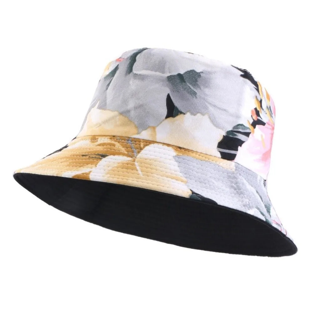 Unisex Design Reversible Brushed Printed Hat Bucket Style Printed Bucket Hat Beach Sun Protect Hat Outdoor Travel Oasis Select DoubleSide-9