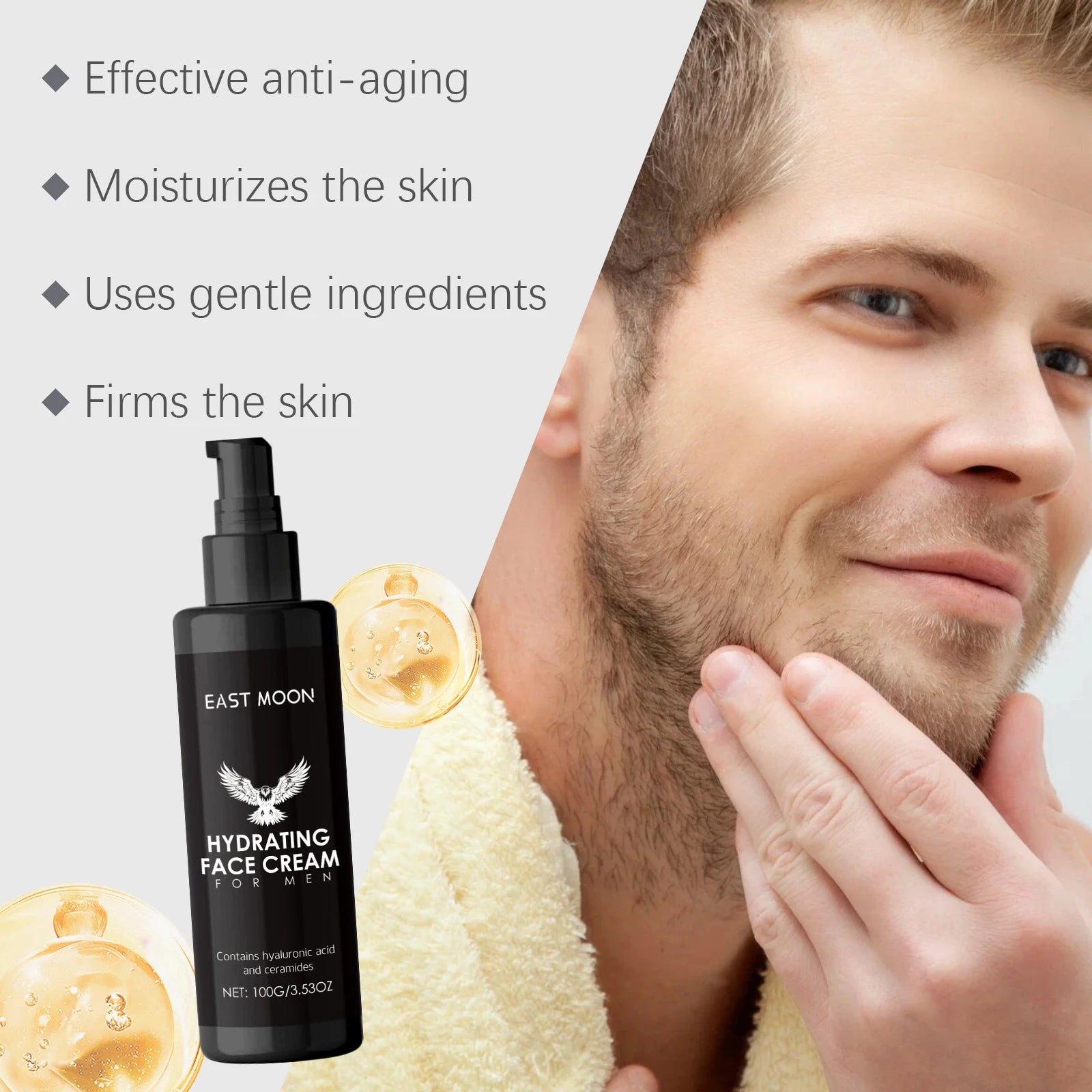 Hyaluronic Acid Facial Cream Deep Nourishing Oil Control Lifting Firming Skin Care Gifts Men Face Moisturizing Creams Oasis Select