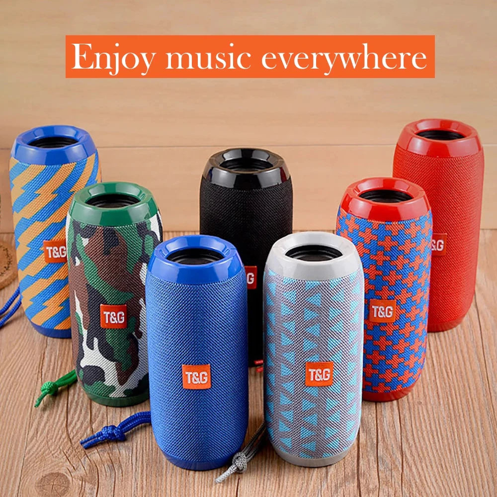 T&G Portable Bluetooth Speaker – FM Radio, Bass & TWS