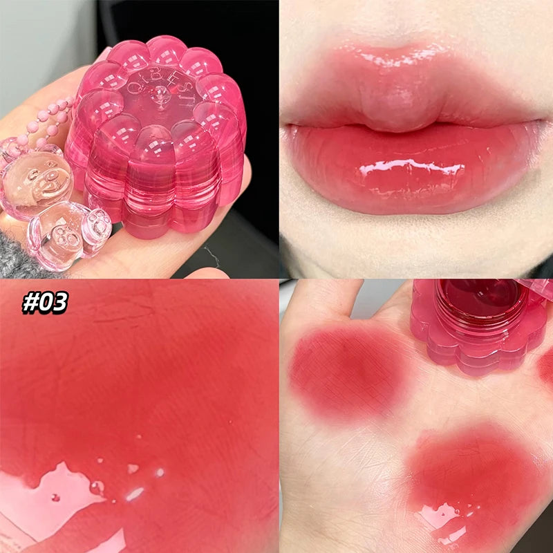 QIBEST Hydrating Jelly Lip Gloss & Cheek Tint | Water-Glow