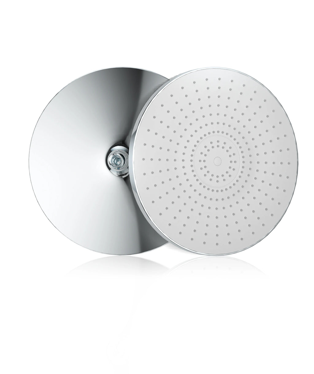 12 Inch Rainfall Shower Head, Large Round High Pressure Top Sprayer, Air Pressurized Water Saving Showerhead for Bathroom SPA Oasis Select WHITE