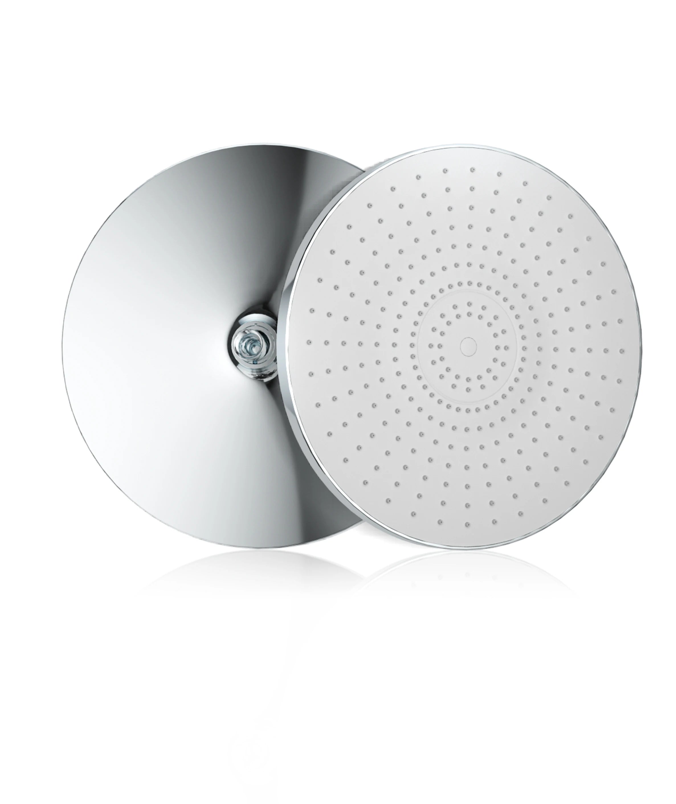 12 Inch Rainfall Shower Head, Large Round High Pressure Top Sprayer, Air Pressurized Water Saving Showerhead for Bathroom SPA Oasis Select WHITE