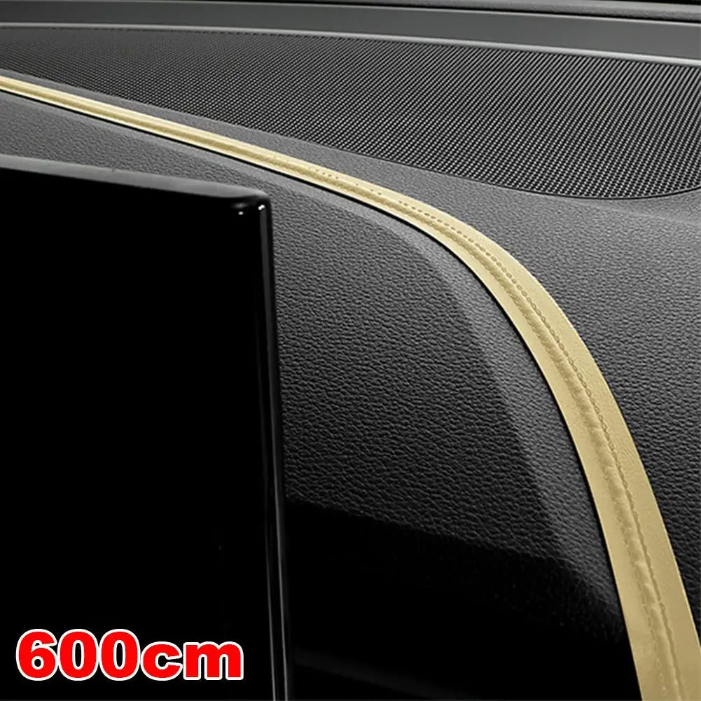 Car PU Leather Trim Strips – Dashboard & Console Decoration