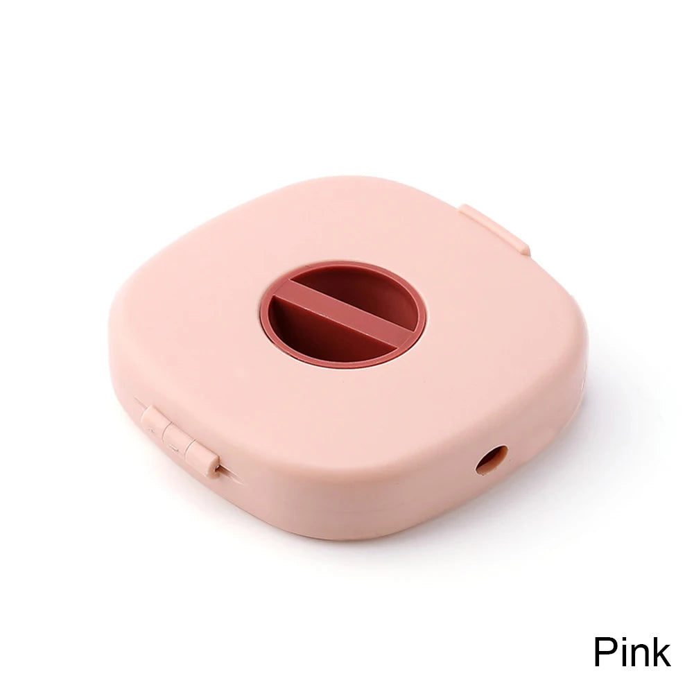 Mini Rotating Cable Winder Box | Portable Cord Organizer