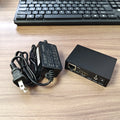 High-definition video encoder with SRT, RTSP, RTMP streaming for computer surveillance connected to NVR Oasis Select black