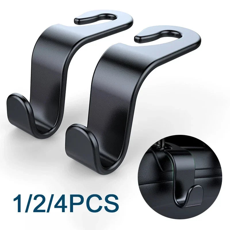 Front Seat Headrest Hook Car Seat Hook Multifunctional Car Clips Storage Rack Auto Fastener Hangers Interior Accessories Oasis Select