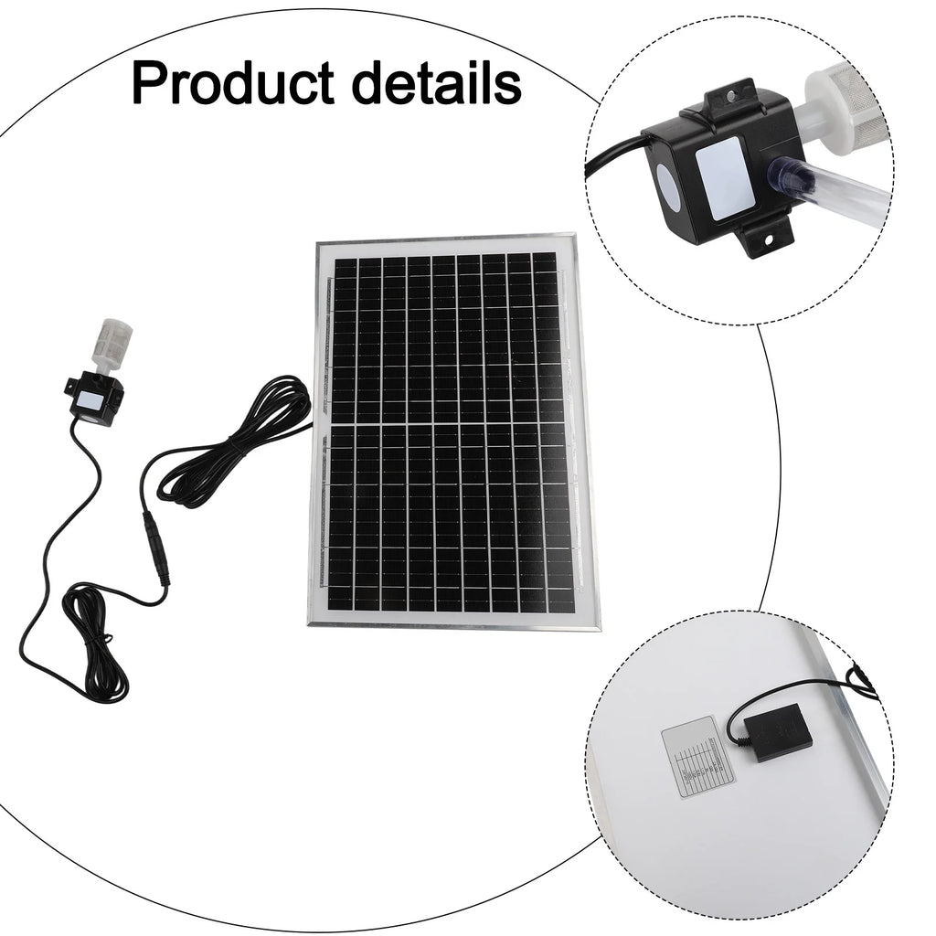 10W Solar Submersible Water Pump with Filter – Fish Pond & Aquarium