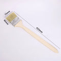 Long Handle Elbow Marine Paint Brush Solid Wood Handle Mixed Pig Mane Hair Elbow Paint Brush Cleaning Tool Wall Painting Oasis Select style 5