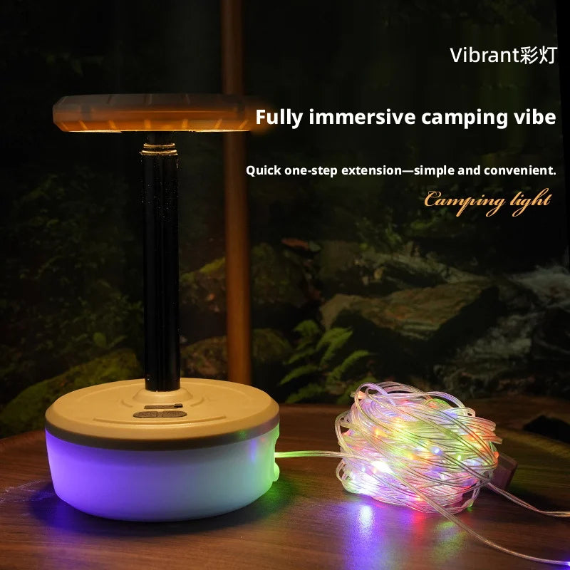 Multi-Functional Magnetic Absorption Expandable Camping Lamp Outdoor Portable Light for Camping Hiking and Outdoor Adventures Oasis Select