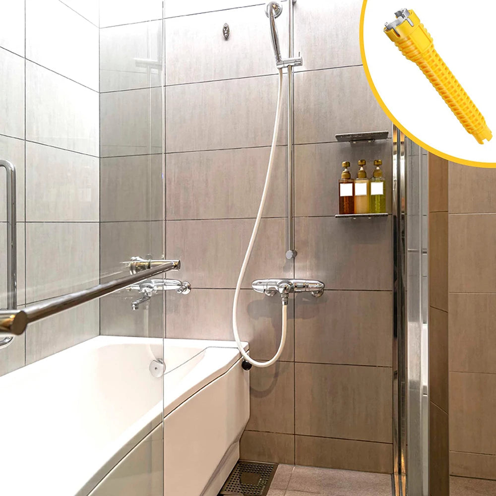 Sink Bathroom Wrench Plumbing Installation Tool Household Water Pipe Faucet Vegetable Basin Angle Valve Sink Maintenance and Dis Oasis Select