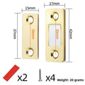 Punch Free Cabinet Catches Strong Magnetic L-shaped Closet Door Closer Ultra Thin Invisible Anti Collision Furniture Hardware Oasis Select J
