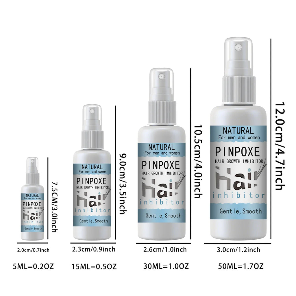 Hair Growth Removal Inhibitor Spray Beard Bikini Intimate Legs Body Armpit Painless Facial Stop Hair Depilatory Oasis Select