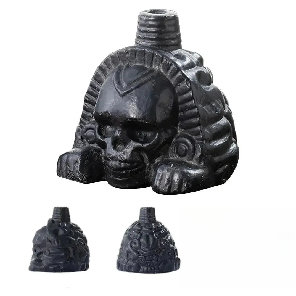 Aztec Death Whistle Spookys Aztec Scary Death Whistle Ghost War Whistle Skull Head Toy Party Noise Prop Resin Halloween Toy Gift Oasis Select B