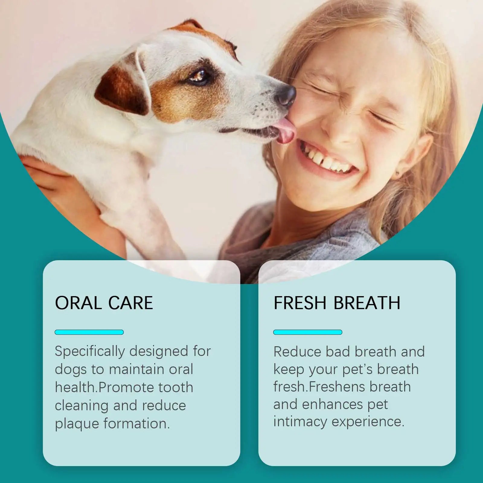 Pet Mouthwash for Dogs Cleans Teeth Freshens Bad Breath Removes Tartar Reduce Odor Daily Oral Hygiene for Dogs Oral Care Oasis Select