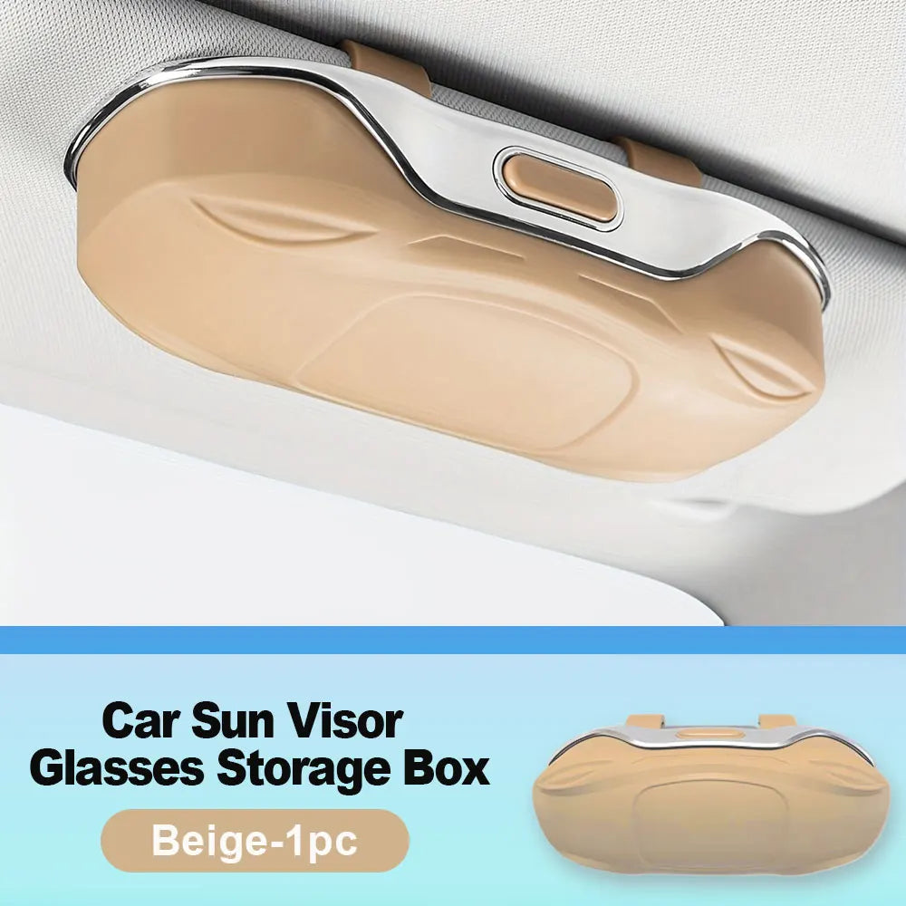 Car Sun Visor Sunglasses Holder – ABS Eyeglass Case
