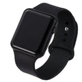 TINUORA Square LED Digital Watch – Unisex Casual Sports Wristwatch LED Digital Watch Oasis Select Black