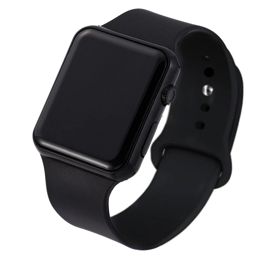 TINUORA Square LED Digital Watch – Unisex Casual Sports Wristwatch LED Digital Watch Oasis Select Black