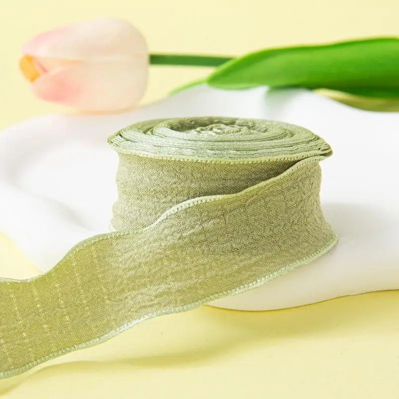 Fishtail Ruffled Linen Ribbon Roll – Weddings, Gifts & Crafts