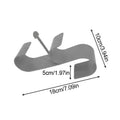 Pool Equipment Hooks Stable Adjustable Hose Hook Equipment Storage Ground Pool Pole Hange Swimming Pole Hooks Accessories Oasis Select Gray trumpet