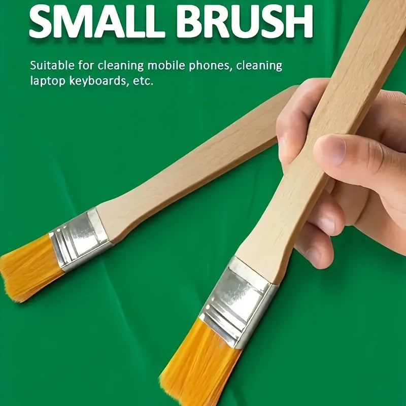 24/48/72 nylon brushes, short wooden handle art paint brushes, watercolor brushes, wall brushes, art brushes, cleaning tools Oasis Select 24pcs