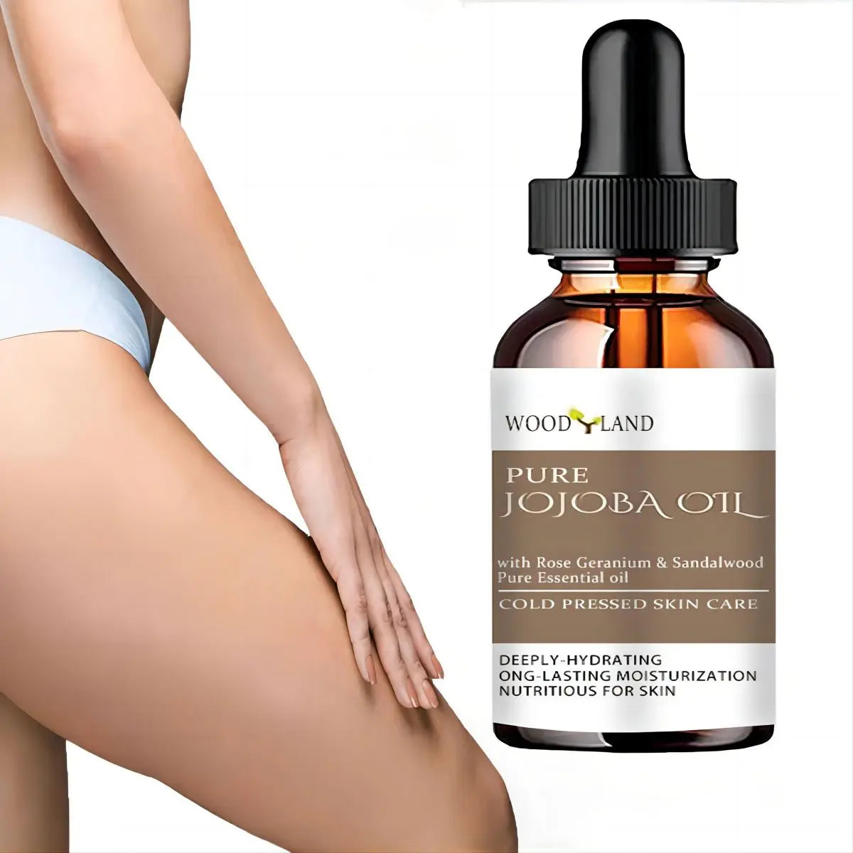 TRSTAY Pure Jojoba Oil Rose Geranium & Sandalwood Face Oil