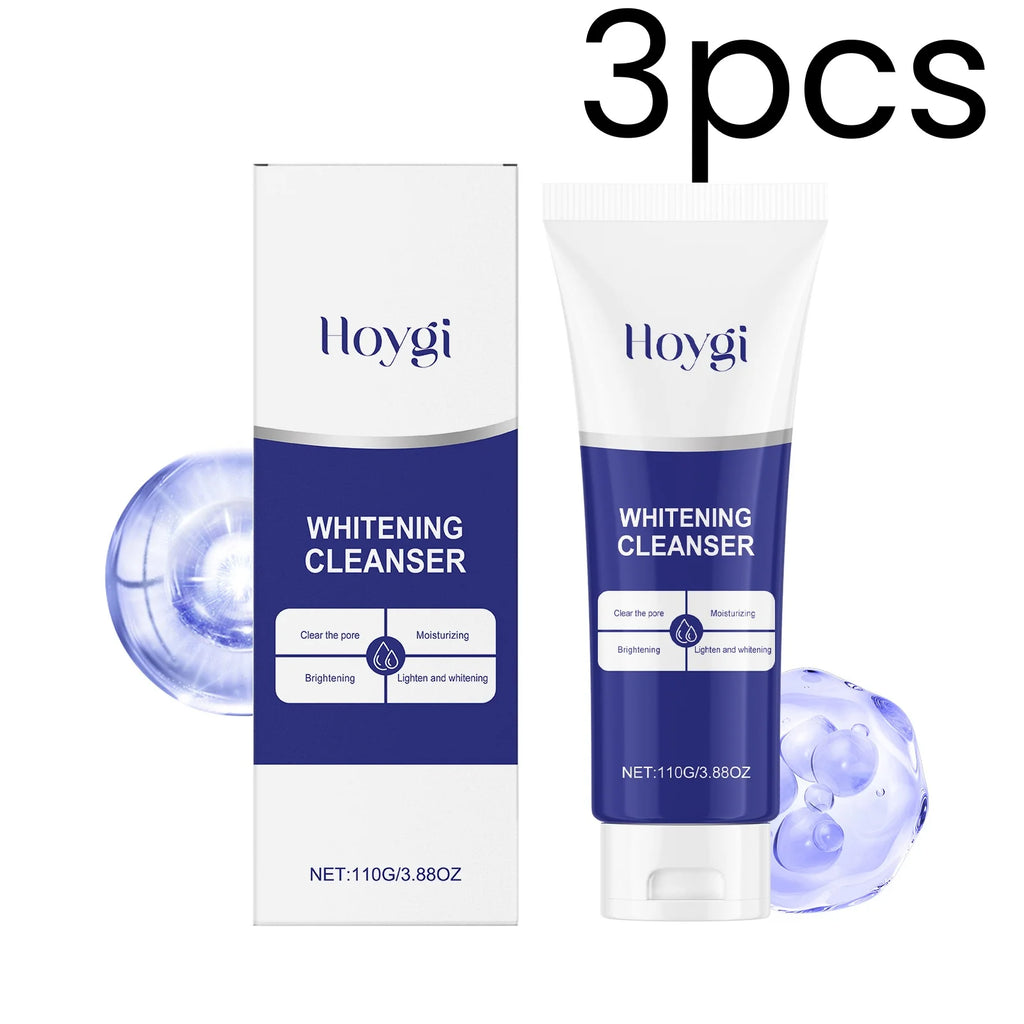 Hoygi Facial Cleanser Radiant Complexion Soft Skin Texture Oil Control Shrink Pores Gentle Smoothing Skin Brightening Cleanser Oasis Select 3pcs