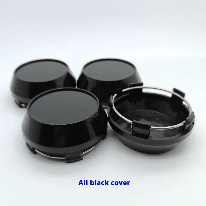 4Pcs Rim Center Cap 60mm/2.36" OD 56mm/2.2" ID For NEX-O Wheels MK009 #481K60 I40 16" Wheel Tyre Rim Hub Cap Cover Oasis Select Black 4pcs Black