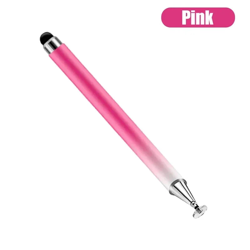 Universal 2 in 1 Stylus Pen for Smart Phone Tablet Drawing Capacitive Pencil Android Screen Touch Pen For iPhone Samsung Oasis Select PINK