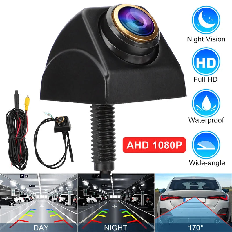 AHD 1920x1080P Car Rear View Camera 170° Fisheye Golden Lens Full HD Night Vision Vehicle Reversing Front Cameras Oasis Select Default Title